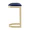 Manhattan Comfort Aura Bar Stool in Blue and Polished Brass, PK3 3-BS006-BL - alternate 7